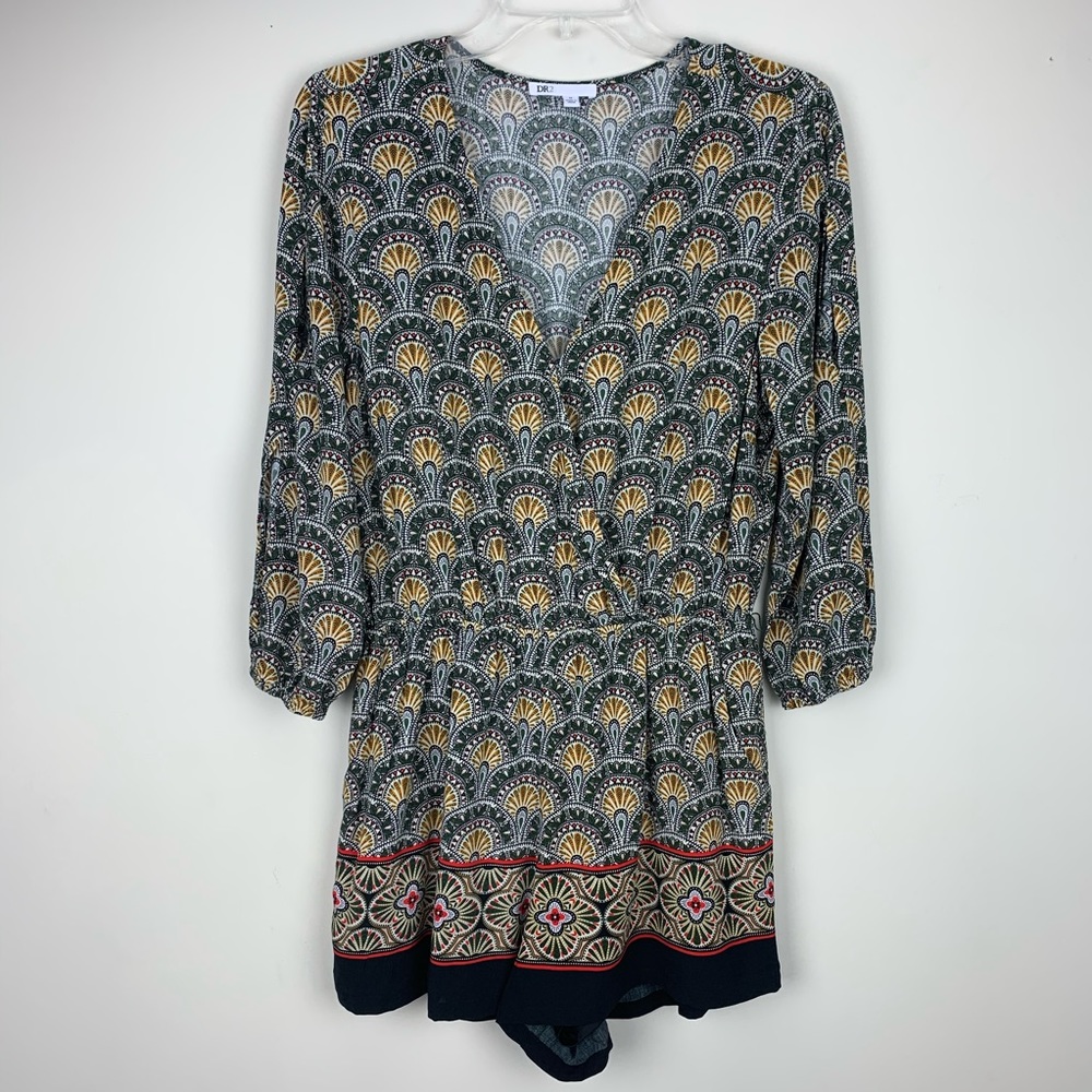 DR2 by Daniel Rainn Aztec Print Romper Sz M